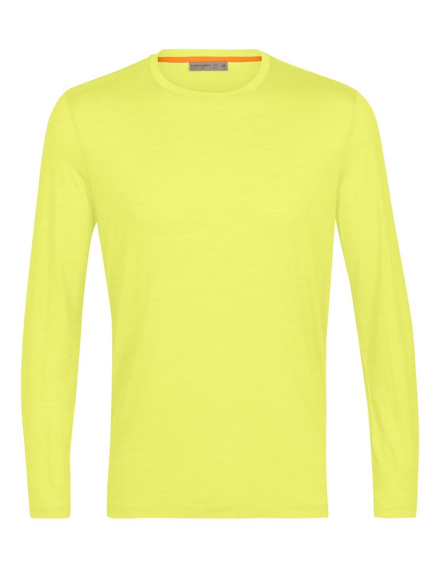 Long Sleeve Icebreaker Merino Sphere II T-Shirt Homme Jaune | FR 1229OKIR